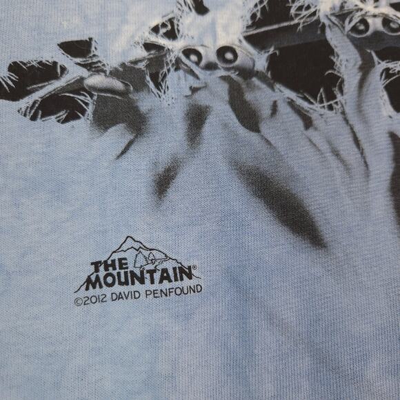 The Mountain Plane Crew Neck Short Sleeve Graphic T Shirt Mens Size XL Blue - Picture 4 of 9